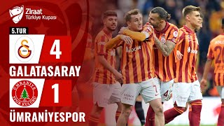 Galatasaray 41 Ümraniyespor MAÇ ÖZETİ Ziraat Türkiye Kupası 5 Tur  18012024 [upl. by Ebonee433]