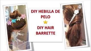 DIY HEBILLA PARA PELO Easy DIY hair clip [upl. by Welker]