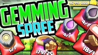 OVERFLOWING Magical Items Clash of Clans MASSIVE Gemming Spree [upl. by Vadim916]