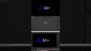 Meta logo animation in 3d logoanimation blender shorts [upl. by Yordan]