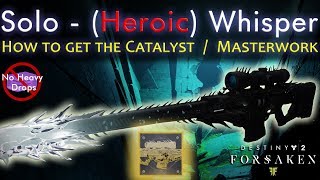 How to get Whisper of the Worm Catalyst  Solo  Heroic  Warlock [upl. by Anyal997]