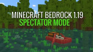 How to enable spectator mode in Minecraft Bedrock 119 [upl. by Akiaki785]