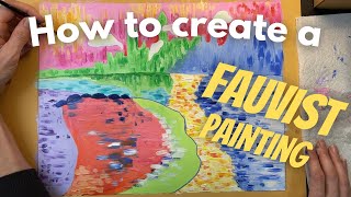 Fauvism Painting Tutorial  André Derain [upl. by Karylin]