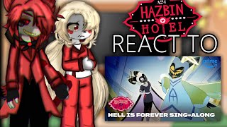 Hazbin Hotel react to Hell is Forever  TW glitching [upl. by Ndnarb]