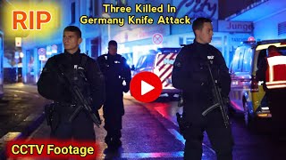 Several killed in knife attack in Solingen Germany  knife attacker killed 3 in Germany festival [upl. by Anertal519]