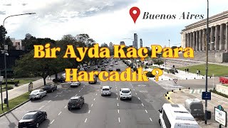 1 ayda ne kadar harcadık  Türk lirasının alım gücü Market fiyatları arjantin travel vlog [upl. by Arbrab]