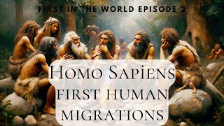 First Human Migrations amp Homo Sapiens [upl. by Isnyl248]