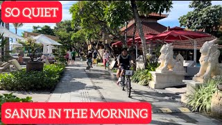 SANUR BEACH BALI IN THE MORNINGWALKING TOUR [upl. by Trust620]