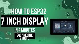 How to make a GUI for ESP32 7 inch Display from Waveshare with Squareline Studio and LVGL [upl. by Honey650]