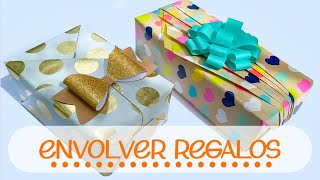 MANERAS FÁCILES DE ENVOLVER REGALOS [upl. by Asilec803]