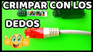 ✅NUEVO MÉTODO Como crimpar RJ45 sin crimpadora con los Dedos Ethernet [upl. by Lexis402]