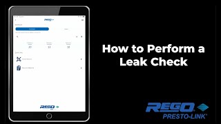 Coming soon The RegO App How to Perform a Leak Check using PrestoLink [upl. by Denn]