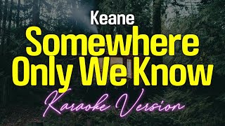 Somewhere Only We Know  Keane KARAOKE [upl. by Nawrocki203]