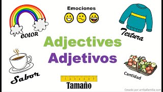 Adjetivos en Inglés Parte 2 Emociones texturas y cantidades [upl. by Magbie43]