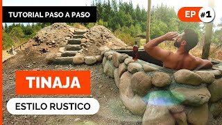 TINAJA de PIEDRAS CASERA 💧 🔥 Piscina de agua caliente estilo rústico  Ep 1 [upl. by Yrrok976]