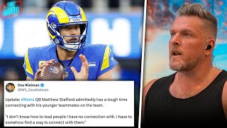 Matt Stafford Reportedly Struggling To Connect With Teammates Made quotFace Booksquot To Remember Names [upl. by Kier]