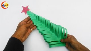 DIY  How to make Paper Christmas Tree  Paper Christmas Tree [upl. by Finn]