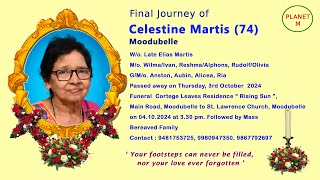 Final Journey of Late Celestine Martis 74 Moodubelle Live Streaming by Planet M Moodubelle [upl. by Nacim926]