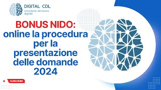 Bonus nido online la procedura per la presentazione delle domande 2024 [upl. by Nil261]