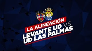 Levante UD  Alineación ante la UD Las Palmas J21 LigaBBVA 2016 [upl. by Duster54]