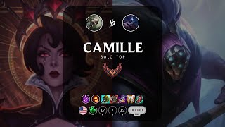 Camille Top vs Jax  NA Grandmaster Patch 1321 [upl. by Fennelly18]