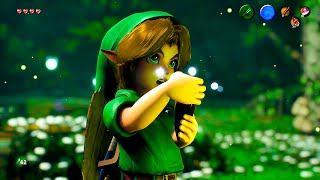 Zelda Ocarina of Time Unreal Engine  Sacred Forest Meadow [upl. by Cilo]