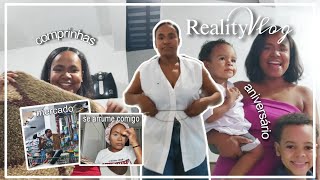 REALITY VLOG 👤maternidade real mercado se arrume comigo comprinhas rotina família aniversário [upl. by Llednav]