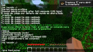 Minecraft tutorials  Cómo utilizar los comandos del chat [upl. by Howes]