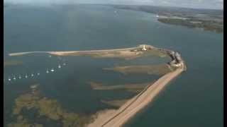 Aerial Shots of the New Forest coastline [upl. by Adnilev]