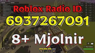 Mjolnir Roblox Radio CodesIDs [upl. by Ayikan]