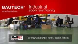 Industrial epoxy resin flooring Baupox® TL  BAUTECH [upl. by Alegnaed]