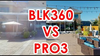 Matterport PRO3 and BLK360 Comparison  Outdoor  Direct Sunlight [upl. by Koorb]