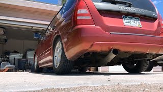 2003 Forester XS Exhaust Setup [upl. by Killarney]