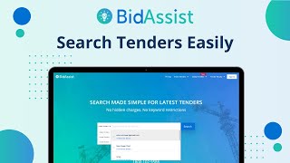 BidAssist  Best Tender Search Engine For Indian amp Global Tenders [upl. by Elinnet]