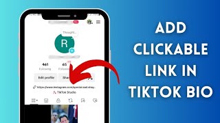 How to add Clickable linkURL in TikTok bio [upl. by Aisek974]