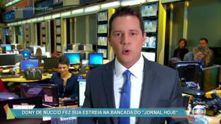 HD Dony De Nuccio comenta estreia no Jornal Hoje no Vídeo Show [upl. by Wainwright]