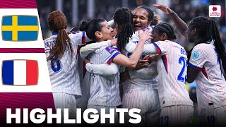 France vs Sweden  Highlights  Womens Euro Qualifiers 09042024 [upl. by Bigod]