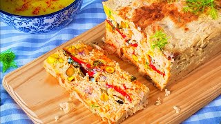 ✅ Recette de PAIN de POISSON SAUMON MORUE ou TERRINE de POISSON GOURMANDE facile à faire la VEILLE [upl. by Nueormahc425]