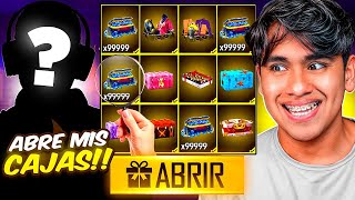 ABRÍ CAJAS de quot100000quot DIAMANTES de la CUENTA YOUTUBER Free Fire😱 [upl. by Sucramat439]