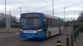 Stagecoach East Midlands 27192 SL64HYB arrives into Skegness Interchange 16022024 [upl. by Anahgem]