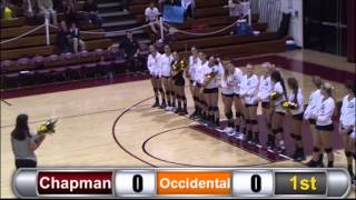 Chapman University Womens Volleyball Highlights vs Occidental College [upl. by Silliw230]