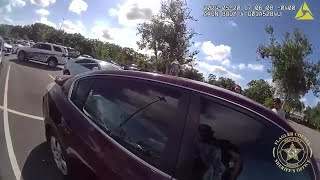 Toddler left in hot car in Florida parking lot [upl. by Ariela639]