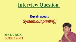 Explain about Systemoutprintln [upl. by Nossila]