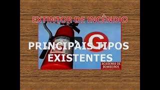 Extintor de Incendio  Principais Extintores Existentes  extintor para eletricidade [upl. by Anaul]