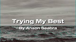 Trying My Best By Anson Seabra Lyrics Video [upl. by Ojahtnamas]