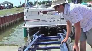 TRITON SCISSORLIFT PONTOON TRAILER  The Cantalever Lift [upl. by Negem]