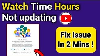 HOW TO RESOLVED YOUTUBE PUBLIC WATCH HOURS [upl. by Adnorrehs]