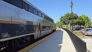 Amtrak CDTX 2108 SC44 Charger leading Capital Corridor 527 at Fremont Station [upl. by Htirehc]