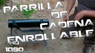 Parrilla de cadena Plegable  Chain grill rollup [upl. by Stroup]