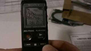 Digital Audio Recorder  Sony ICD PX720 Unboxing [upl. by Wesa]